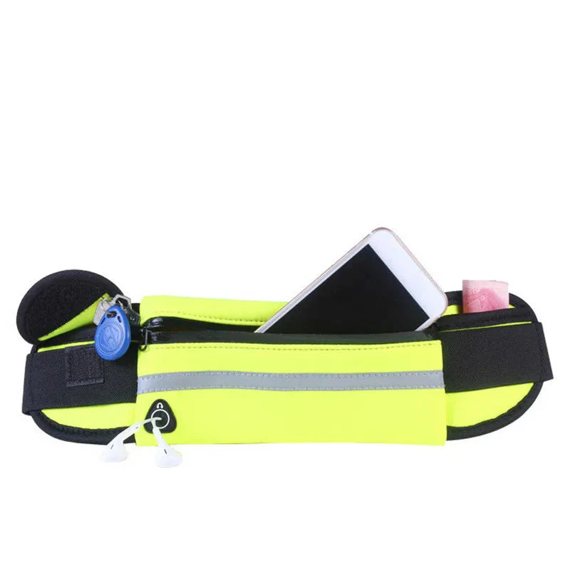 Running Waist Bag Men Women Marathon Cycling Multi-Functional Bags with Water Bottle Waterproof Phone Bag Unisex Waist Belt Pack
