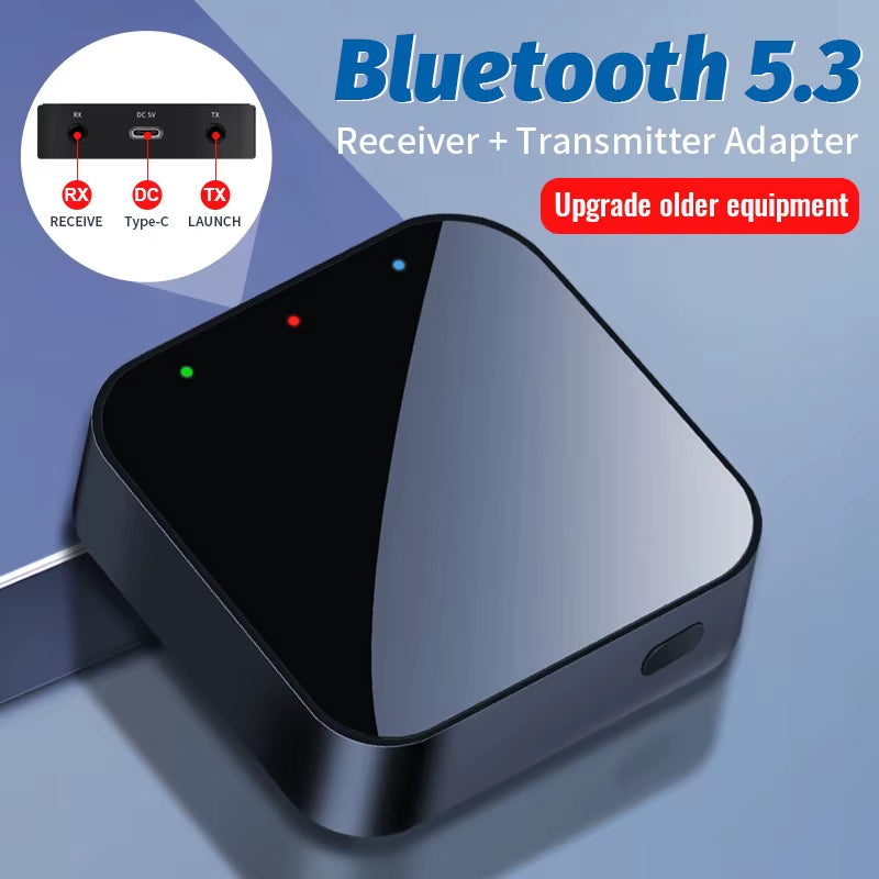Bluetooth Car Transmitter and Receiver with Aux Audio Adapter and Headphones Speaker