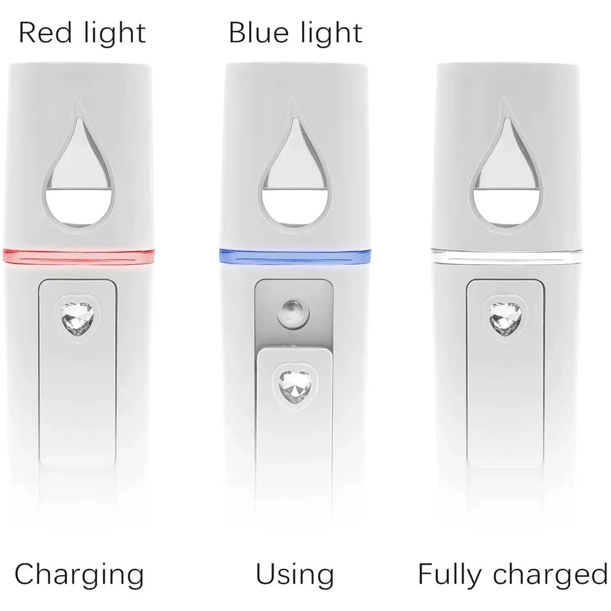 1PCS/3PCS 20Ml Face Steamer Air Humidifier Facial Sprayer Nebulizer Hydrating Anti-Aging Nano Wrinkle Women Beauty Skin Care