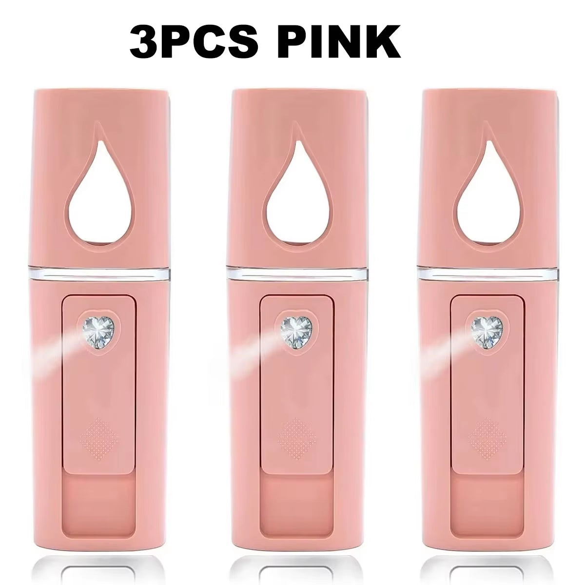 1PCS/3PCS 20Ml Face Steamer Air Humidifier Facial Sprayer Nebulizer Hydrating Anti-Aging Nano Wrinkle Women Beauty Skin Care