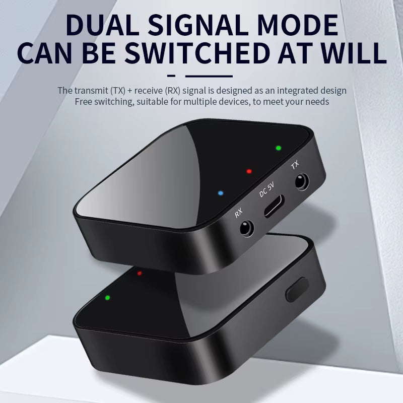 Bluetooth Car Transmitter and Receiver with Aux Audio Adapter and Headphones Speaker