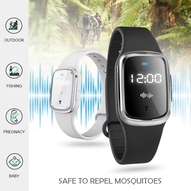 Ultrasound Mosquito Watch Wristband Summer Mosquito Repellent Bracelet Insect Band Children Adult Outdoor Anti-Mosquito Artifact