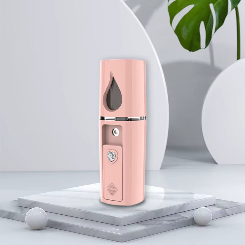 20Ml Nano Cold Spray Face Steamer Mini Portable USB Rechargeable ABS Humidifier Nebulizer Beauty Cool Mist Skin Care Tools
