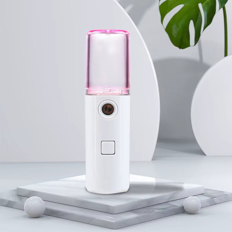 20Ml Nano Cold Spray Face Steamer Mini Portable USB Rechargeable ABS Humidifier Nebulizer Beauty Cool Mist Skin Care Tools