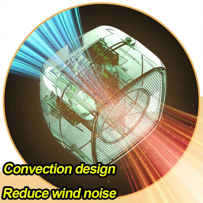 Portable Mini Heater for Indoor Office Home Fast Heating Quiet 500W PTC Ceramic Warmer Fan Remote Fast 3 Seconds Space Heat