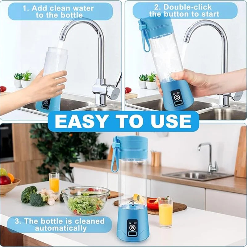 Portable Juicer Fruit and Vegetable Mixed Juicer USB Charging