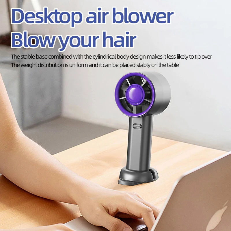 Mini Handheld USB High-Speed Silent Air Cooling Portable Fan for Personal, Travel and Outdoor Activities