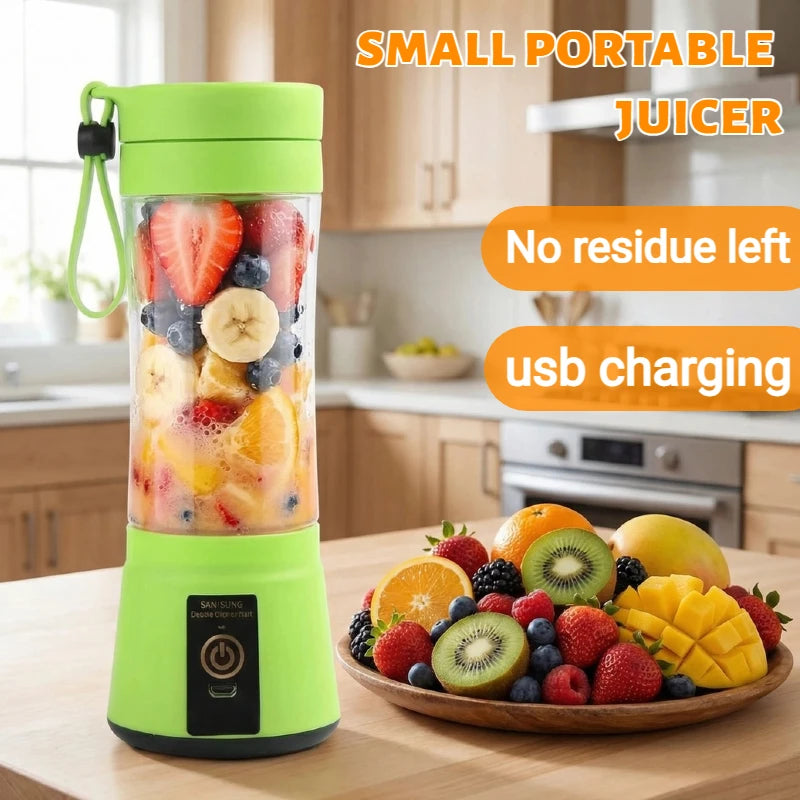 Portable Juicer Fruit and Vegetable Mixed Juicer USB Charging