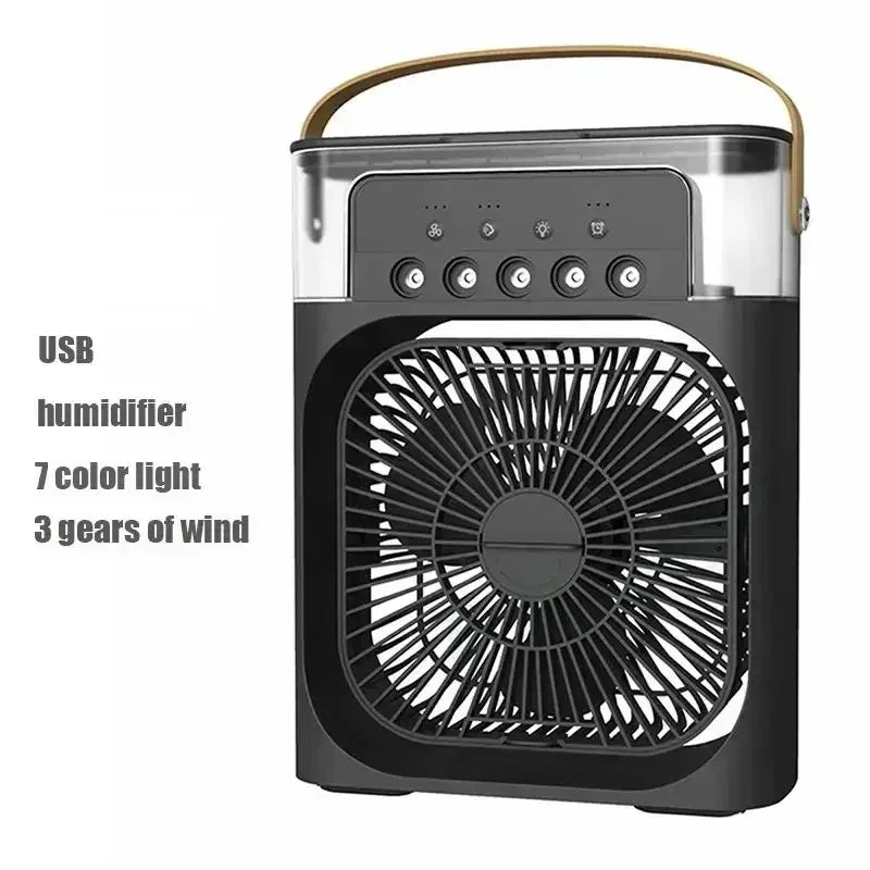 New 3 in 1 Fan & Air Conditioner Household Mini Air Cooler with LED Night