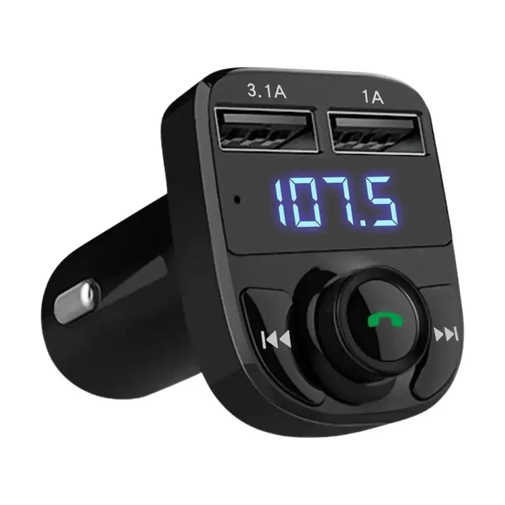 12/24V FM Transmitter Dual USB Car Charger Wireless Bluetooth Hands-Free Calling Radio Receiver MP3 Music Stereo Adapter