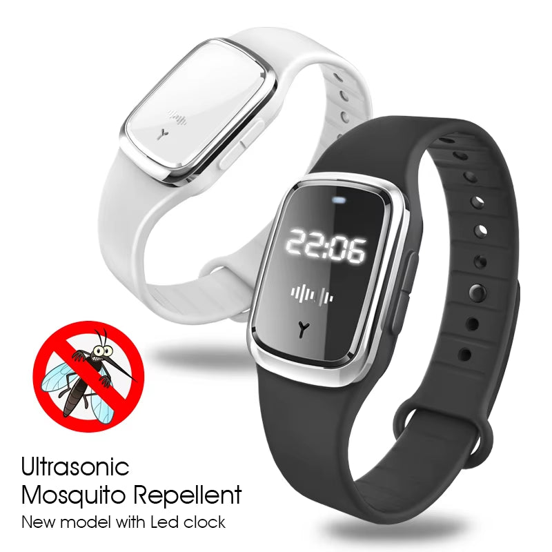 Ultrasound Mosquito Watch Wristband Summer Mosquito Repellent Bracelet Insect Band Children Adult Outdoor Anti-Mosquito Artifact