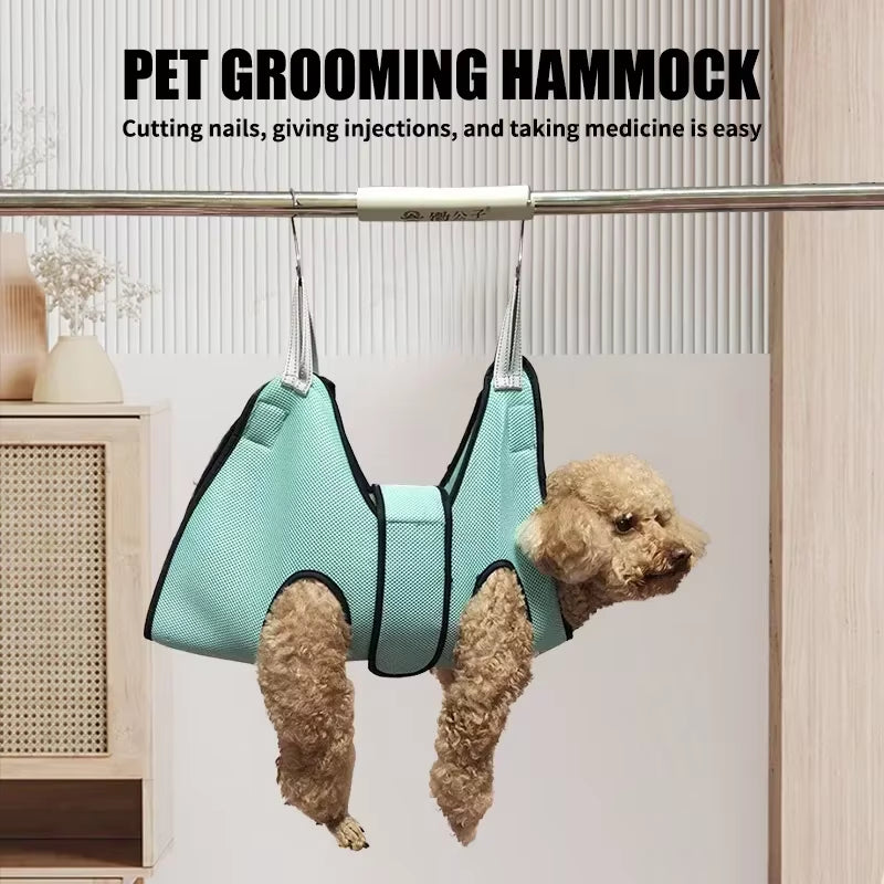 Pet Grooming Hammock Cat Dog Nail Clipper Fixer Teddy Hook Type Feeding Anti-Scratch Artifact Cat Hammock