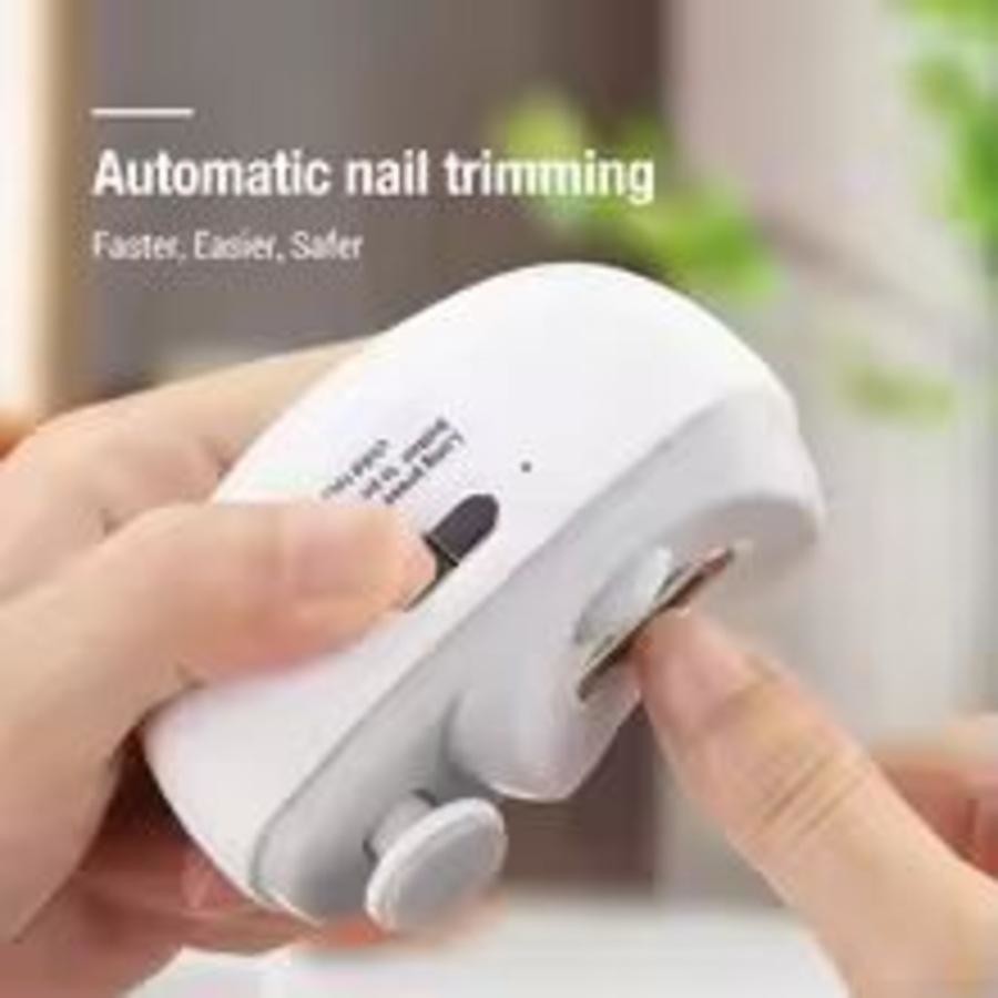 Electric Automatic Nail Clippers with Light Trimmer and Manicure
